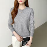 クルーネックニット 長袖ニット ニット | COCOMOMO | 詳細画像43