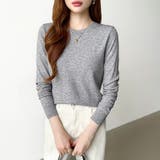 クルーネックニット 長袖ニット ニット | COCOMOMO | 詳細画像45