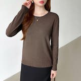 クルーネックニット 長袖ニット ニット | COCOMOMO | 詳細画像50