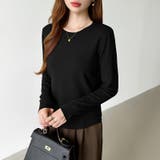 クルーネックニット 長袖ニット ニット | COCOMOMO | 詳細画像53