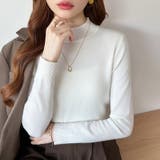 着回し力抜群！9色展開ニット ハイネックニット シンプルニット | COCOMOMO | 詳細画像28 