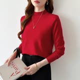 着回し力抜群！9色展開ニット ハイネックニット シンプルニット | COCOMOMO | 詳細画像36 