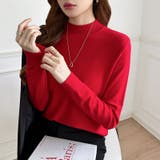 着回し力抜群！9色展開ニット ハイネックニット シンプルニット | COCOMOMO | 詳細画像40 