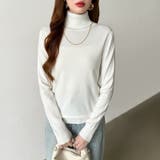 9色展開カラーニット タートルネック ニット | COCOMOMO | 詳細画像1