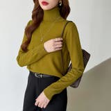 9色展開カラーニット タートルネック ニット | COCOMOMO | 詳細画像19