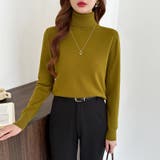 9色展開カラーニット タートルネック ニット | COCOMOMO | 詳細画像23