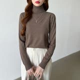 9色展開カラーニット タートルネック ニット | COCOMOMO | 詳細画像25