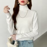 9色展開カラーニット タートルネック ニット | COCOMOMO | 詳細画像2