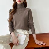 9色展開カラーニット タートルネック ニット | COCOMOMO | 詳細画像32