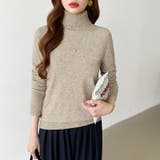 9色展開カラーニット タートルネック ニット | COCOMOMO | 詳細画像33