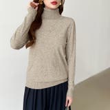 9色展開カラーニット タートルネック ニット | COCOMOMO | 詳細画像34