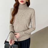 9色展開カラーニット タートルネック ニット | COCOMOMO | 詳細画像35