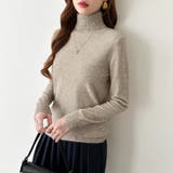 9色展開カラーニット タートルネック ニット | COCOMOMO | 詳細画像37