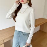 9色展開カラーニット タートルネック ニット | COCOMOMO | 詳細画像3