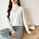 9色展開カラーニット タートルネック ニット | COCOMOMO | 詳細画像7