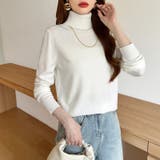 9色展開カラーニット タートルネック ニット | COCOMOMO | 詳細画像8