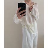 大人のゆるカジルーズニット シアーニット Vネック | COCOMOMO | 詳細画像18