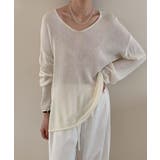 大人のゆるカジルーズニット シアーニット Vネック | COCOMOMO | 詳細画像20