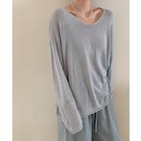 大人のゆるカジルーズニット シアーニット Vネック | COCOMOMO | 詳細画像25