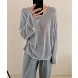 大人のゆるカジルーズニット シアーニット Vネック | COCOMOMO | 詳細画像26