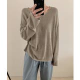 大人のゆるカジルーズニット シアーニット Vネック | COCOMOMO | 詳細画像28