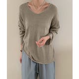 大人のゆるカジルーズニット シアーニット Vネック | COCOMOMO | 詳細画像29