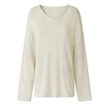 大人のゆるカジルーズニット シアーニット Vネック | COCOMOMO | 詳細画像36