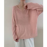 大人のゆるカジルーズニット シアーニット Vネック | COCOMOMO | 詳細画像5