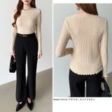 豊富な7色展開!メロウフリルクルーネックニット ニット クルーネック | COCOMOMO | 詳細画像14