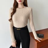 豊富な7色展開!メロウフリルクルーネックニット ニット クルーネック | COCOMOMO | 詳細画像17