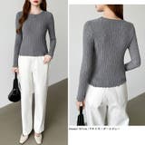 豊富な7色展開!メロウフリルクルーネックニット ニット クルーネック | COCOMOMO | 詳細画像23