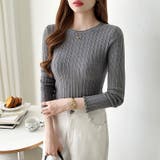 豊富な7色展開!メロウフリルクルーネックニット ニット クルーネック | COCOMOMO | 詳細画像25