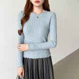 豊富な7色展開!メロウフリルクルーネックニット ニット クルーネック | COCOMOMO | 詳細画像27