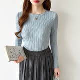 豊富な7色展開!メロウフリルクルーネックニット ニット クルーネック | COCOMOMO | 詳細画像33