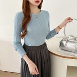 豊富な7色展開!メロウフリルクルーネックニット ニット クルーネック | COCOMOMO | 詳細画像35