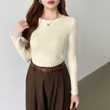 豊富な7色展開!メロウフリルクルーネックニット ニット クルーネック | COCOMOMO | 詳細画像36