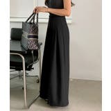 タックパンツ ワイドパンツ オフィスカジュアル | COCOMOMO | 詳細画像11 