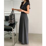 タックパンツ ワイドパンツ オフィスカジュアル | COCOMOMO | 詳細画像7 