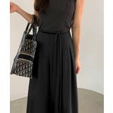 タックパンツ ワイドパンツ オフィスカジュアル | COCOMOMO | 詳細画像9 