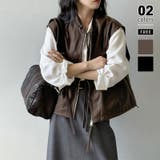 ブラウン | フェイクレザーベスト ベスト アウター | COCOMOMO