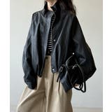 フェイクレザージャケット スタンドカラー ジャケット | COCOMOMO | 詳細画像12