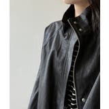 フェイクレザージャケット スタンドカラー ジャケット | COCOMOMO | 詳細画像13