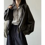 フェイクレザージャケット スタンドカラー ジャケット | COCOMOMO | 詳細画像6