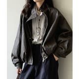 フェイクレザージャケット スタンドカラー ジャケット | COCOMOMO | 詳細画像7