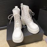 厚底レースアップブーツ 厚底ブーツ ショートブーツ | COCOMOMO | 詳細画像21