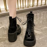 厚底レースアップブーツ 厚底ブーツ ショートブーツ | COCOMOMO | 詳細画像5