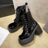 厚底レースアップブーツ 厚底ブーツ ショートブーツ | COCOMOMO | 詳細画像8