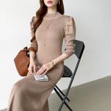 パススリーブワンピース ニットワンピース ロングワンピース | COCOMOMO | 詳細画像11 