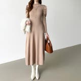 パススリーブワンピース ニットワンピース ロングワンピース | COCOMOMO | 詳細画像13 