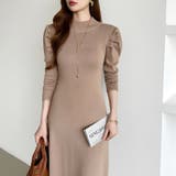 パススリーブワンピース ニットワンピース ロングワンピース | COCOMOMO | 詳細画像15 